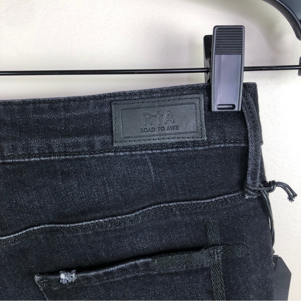 NWT RtA Road to Awe black flare jeans - Picture 7 of 12